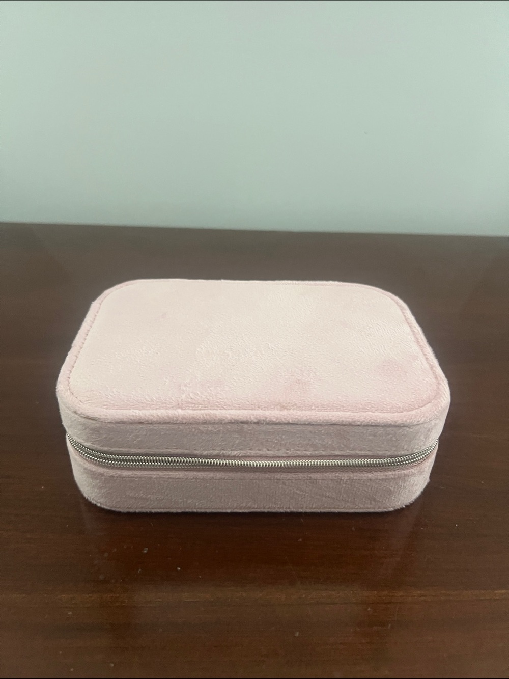 Plush Pink Travel Jewelry Case